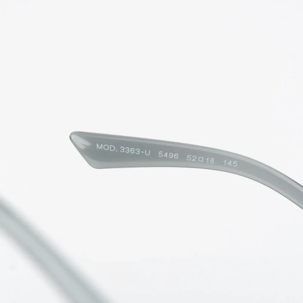 NEW Versace VE3363U 5496 Grey Transparent Square Unisex Eyeglasses VE 3363U